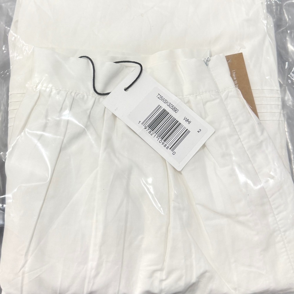 NWT o.p.t Beth Eyelet Detail Cotton Maxi Skirt in White - Size 2 - Picture 4 of 9
